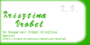 krisztina vrobel business card